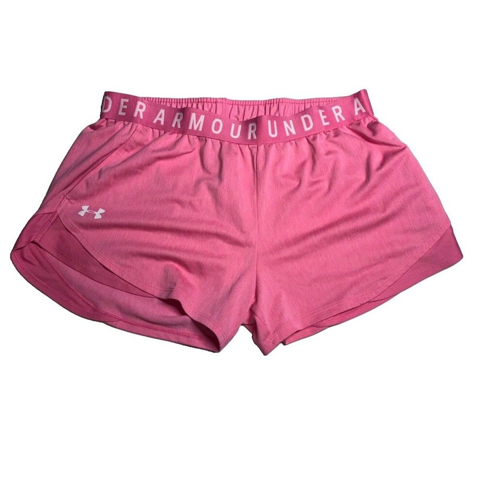 Under Armour W HeatGear Pink Loose Athletic Shorts strawberry milk bubble gum